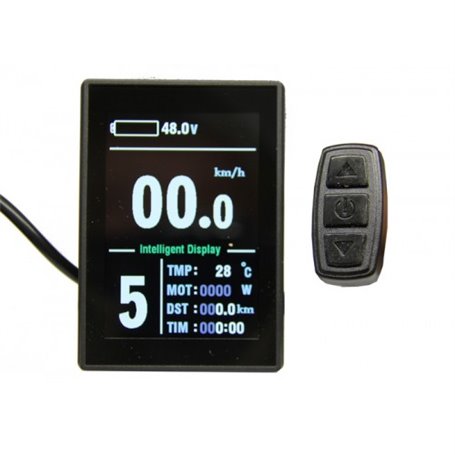 Цветной дисплей LCD-8SU+USB для контроллеров KUNTENG на 24v,36v,48v