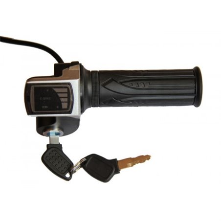 Ручка газа с индикатором заряда на 48v и замком зажигания