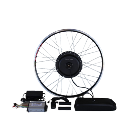 Полный электронабор с мотор-колесом 48v1000w в ободе 20' - 28' и литий ионной АКБ 48v10Ah(L17) на раму