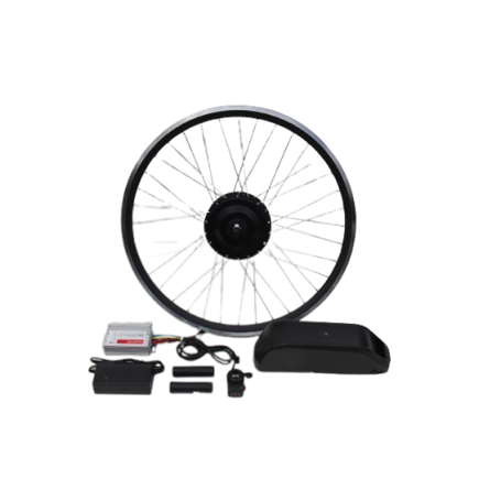 Полный электронабор с мини мотор-колесом 48v600w в ободе 16' - 28' и литий ионной АКБ 48v17.5Ah(L7) на раму