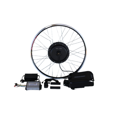 Полный электронабор с мотор-колесом 48v1000w в ободе 20' - 28' и литий ионной АКБ 48v12.5Ah(L1B) под седло