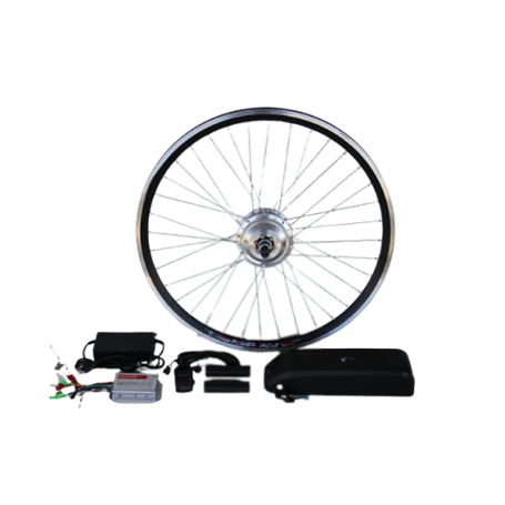 Полный электронабор с усиленным мотор-колесом 36v350w в ободе 16' - 28' и литий ионной АКБ 36v12.5Ah(L17) на раму