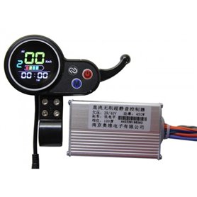 Универсальный контроллер Вольта 36-48v30А(1440w) с цветным LCD дисплеем и рычажной ручкой газа для электросамокатов на 500 - 800 Универсальный контроллер Вольта 36-48v30А(1440w) с цветным LCD дисплеем и рычажной ручкой газа для электросамокатов на 500 - 800