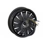 Мотор колесо QS motor 60v-72v1200w(2400w) в ободе 12'' для электроскутера, под дисковый тормоз