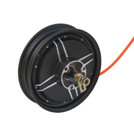 Мотор колесо QS motor 60v-72v1200w(2400w) в ободе 10'' для электроскутера, под дисковый тормоз