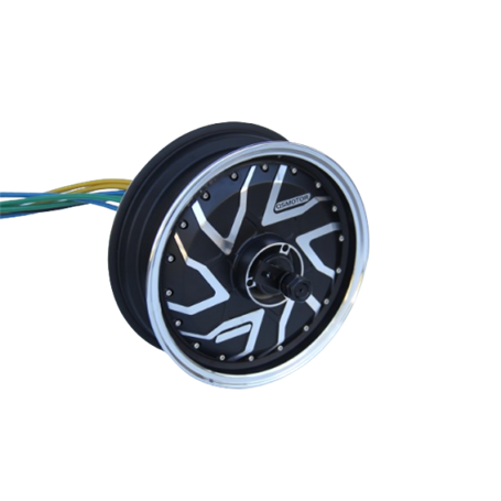 Мотор колесо QS motor 72v-96v12000w(24000w) в ободе 13'' для электроскутера, под дисковый тормоз