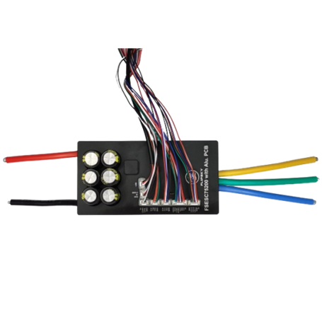 Программируемый синусный контроллер Flipsky FSESC 75200 (14v-84v200A) для мотор колёс и электродвигателей 2 – 5 квт с датчиками