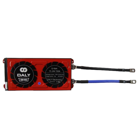 BMS 7s Daly для литий ионных аккумуляторных батарей на 24v, с током разряда 150А/450А, заряда до 75А, симметрия