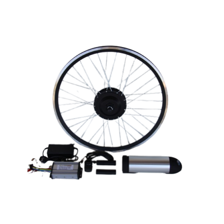 Полный электронабор с мотор-колесом 36v600w в ободе 16' - 28' и литий ионной АКБ 36v10Ah(L4) на раму