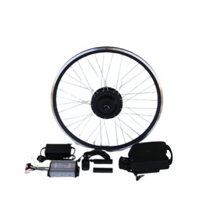 Полный электронабор с мотор-колесом 36v600w в ободе 16' - 28' и литий ионной АКБ 36v10Ah(L1) под седло