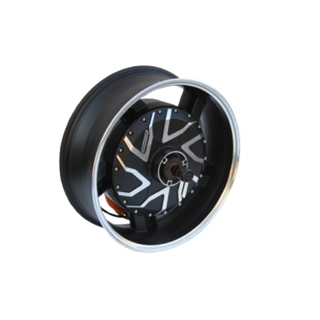 Мотор-колесо для мотоцикла QS motor 72-96v10000w (20000w) в легкосплавном ободе 17''