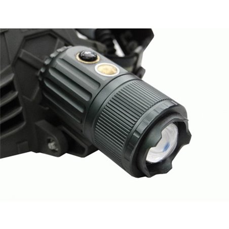 Aккумуляторный светодиодный фонарик с сверхмощным светодиодом и зумом с мотором