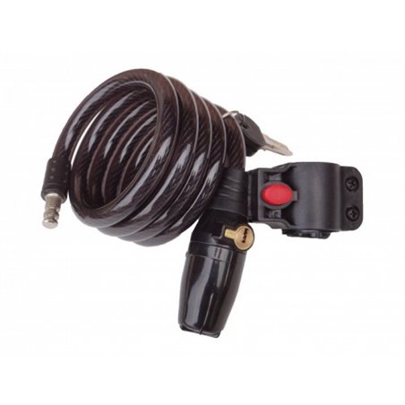 Велозамок тросовый с сигнализацией